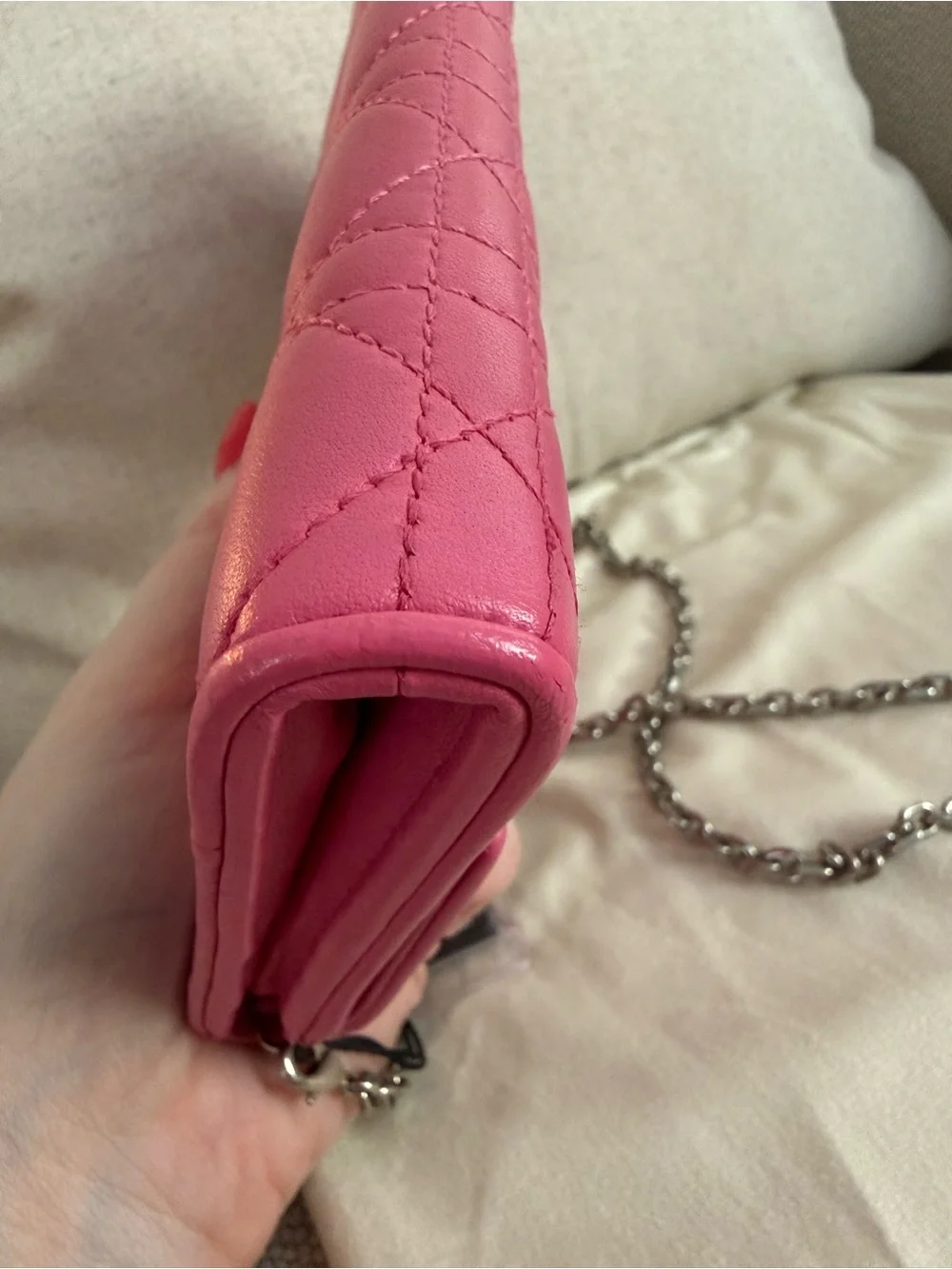 Lady Dior Pink Woc - crossbody/clutch